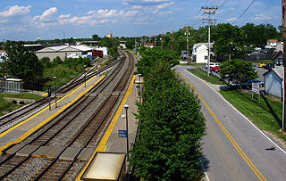 Savage station MARC Camden Line rail station in Maryland, US