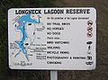 Sign at entrance to Longneck Lagoon, Scheyville National Park