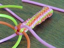 A six-strand scoubidou Scoubidou 6 strands.jpg