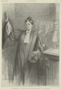 Jeanne Chauvin, a segunda mulher na França a prestar juramento como advogada (Dezembro de 1900)