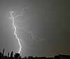 Summer storms are often accompanied by lightning