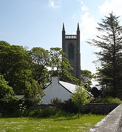 Skt. la Preĝejo de Irlando de Columba en Drumcliff