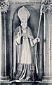 Statue de saint Exupère (Exupère de Bayeux) dans la chapelle Saint-Exupère (carte postale Émile Hamonic).