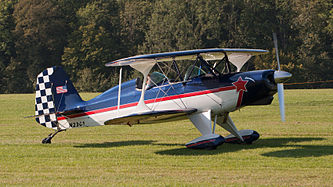 English: Stolp SA.300 Starduster Too (reg. N2361) with a Lycoming I0360 SER A&C engine. Deutsch: Stolp SA.300 Starduster Too (Reg. N2361) mit Lycoming I0360 SER A&C Motor.