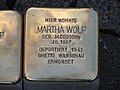 Stolperstein Martha Wolf, 1, Marktstraße 19, Hofgeismar, Landkreis Kassel.jpg