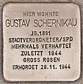 Stolperstein for Gustav Schernikau (Brandenburg an der Havel) .jpg