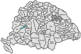 Comitato di Szatmár – Localizzazione