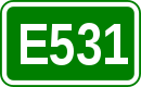 Zeichen der Europastraße 531