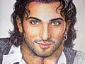 Drawing of Tarkan by a fan, 1996