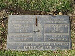 Familjegraven på Holy Cross Cemetery i Culver City, där bland andra Sharon Tate och den ofödde sonen vilar.