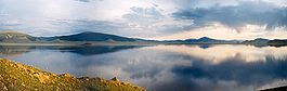 Panoramaansicht des Terchiin Tsagaan Nuur