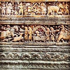terracotta work at govinda mandir