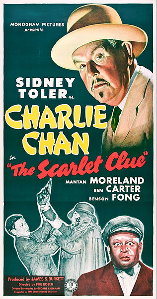 Poster for The Scarlet Clue (1945)