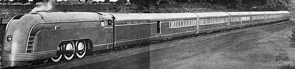 A full steam-powered NYC Mercury train, 1936
