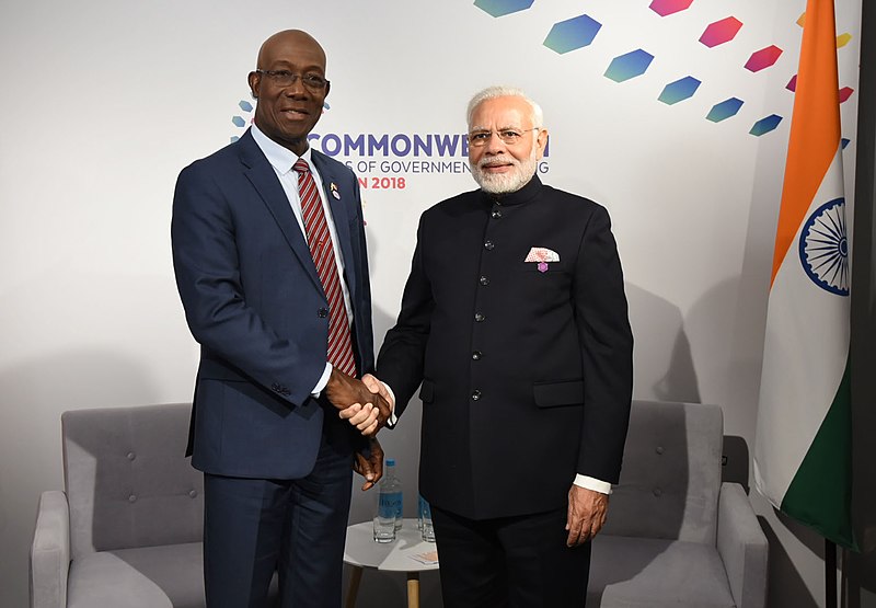 File:The Prime Minister, Shri Narendra Modi meeting the Prime Minister of Trinidad and Tobago, Dr. Keith C. Rowley, on the sidelines of CHOGM 2018, in London on April 19, 2018.JPG