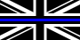 UK flag-based version of the thin blue line symbol