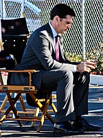 Thomas Gibson filming in 2010