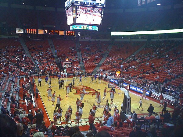 Inside the arena before UNLV basketball game