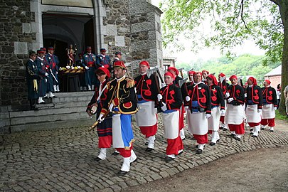 De militaire mars ter ere van de heilige Sint-Rochus.