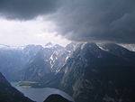 Tysklands nationaldag: Åskmoln över Watzmann i södra Bayern.