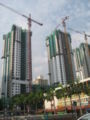 Flats under construction at Toa Payoh Central