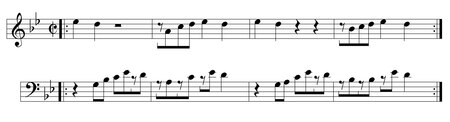 2-3 trumpet and trombone monas, "Bilongo" (c. 1969) Top: trumpet; bottom: trombone. Trombone trumpet monas (corrected chart).tif