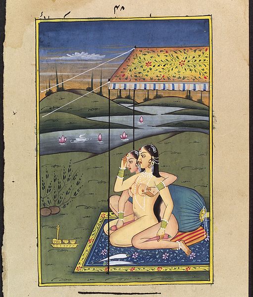 File:Two women embracing and using carrots as dildoes. Gouache Wellcome L0033073.jpg