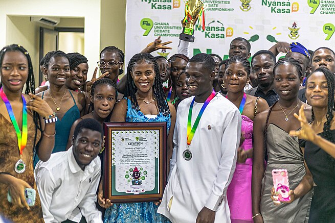 UCCDS wins public speaking trophy for GUDC 2023