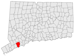 Location in Connecticut