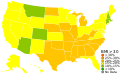 USA Obesity 1999.svg