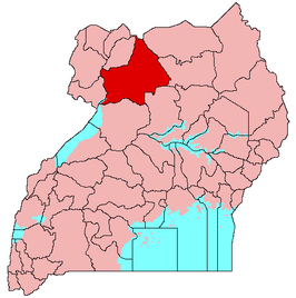 Kaart van Gulu
