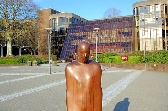 Sculpture by Antony Gormley in the Central Plaza of the University of Limerick