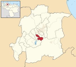 Locatie van de gemeente in Yaracuy