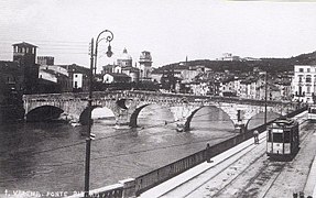 Ponte Pietra (cartolina d'epoca)