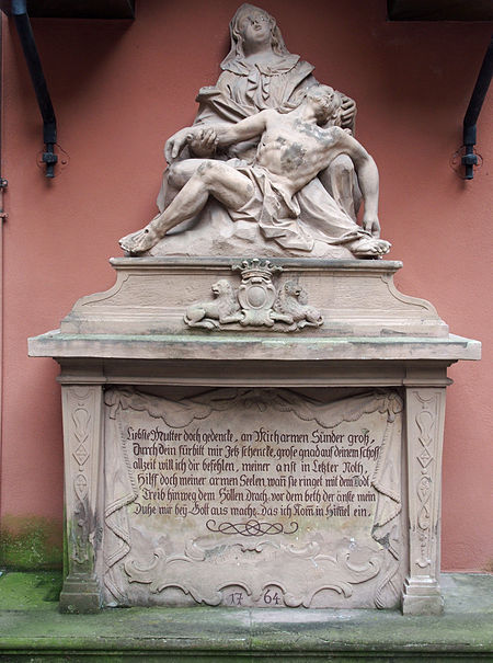 Würzburg Lusamgärtchen Pietà 