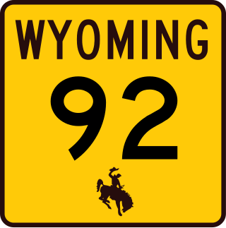 <span class="mw-page-title-main">Wyoming Highway 92</span> State highway Goshen County, Wyoming, United States