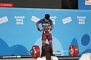 Deutsch: Gewichtheben bei den Olympischen Jugendspielen 2018; Tag 2, 10. Oktober 2018; Jungen 62 kg English: Weightlifting at the 2018 Summer Youth Olympics at 8 October 2018 – Boys' 62 kg