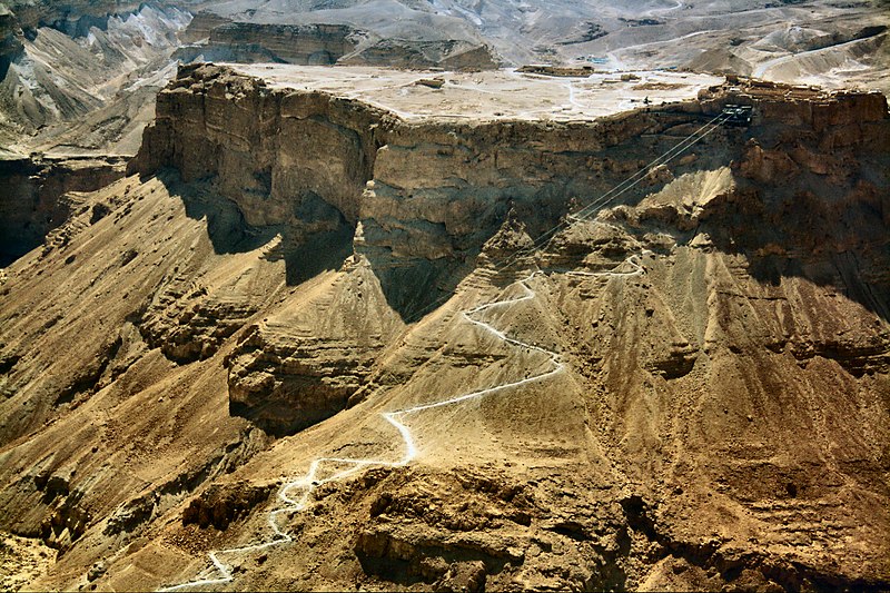 File:WikiAir IL-13-06 044 - Masada snake path and Cableway.jpg