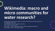 Thumbnail for File:Wikimedia macro and micro communities for water research.pdf