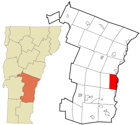 Windsor County Vermont incorporated and unincorporated areas Windsor highlighted.svg