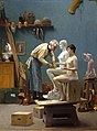 創作大理石雕（自畫像），1890年，達黑什藝術博物館藏