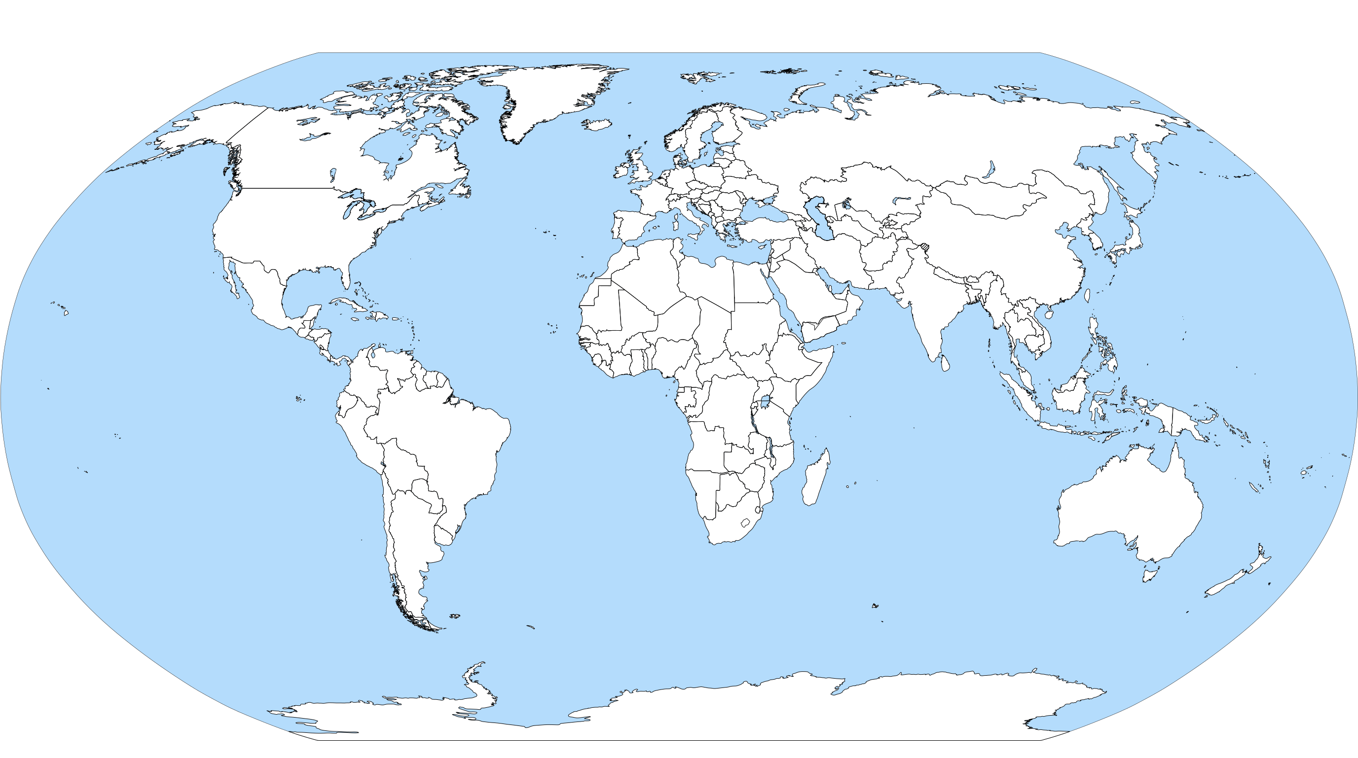 world sea map