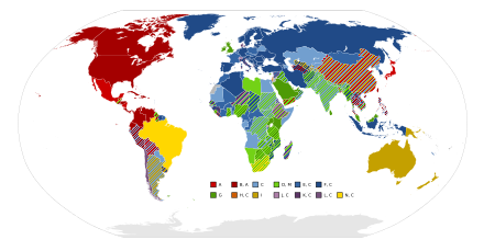 Países que usan enchufe A y B - Mundo adaptador