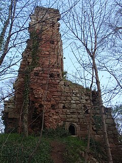 Yester Castle Castle ruins in Wast Lothian, Scotland