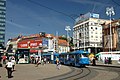 Záhřeb, náměstí bána Josipa Jelačiće, tramvaje.jpg