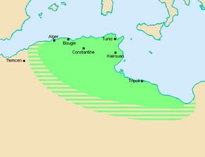 Kart over Ziridene