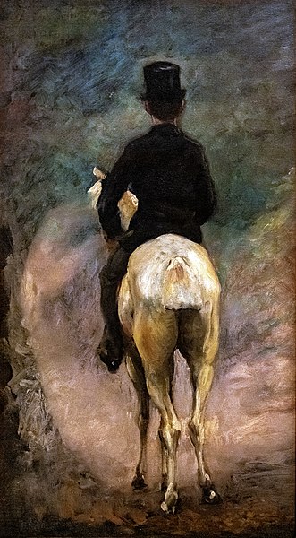 File:(Albi) Cavalier de dos à cheval avec des éperons - 1861 - Edgar Degas.jpg