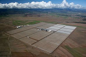 The Andasol Solar Power Station , Spain, uses a molten salt thermal 