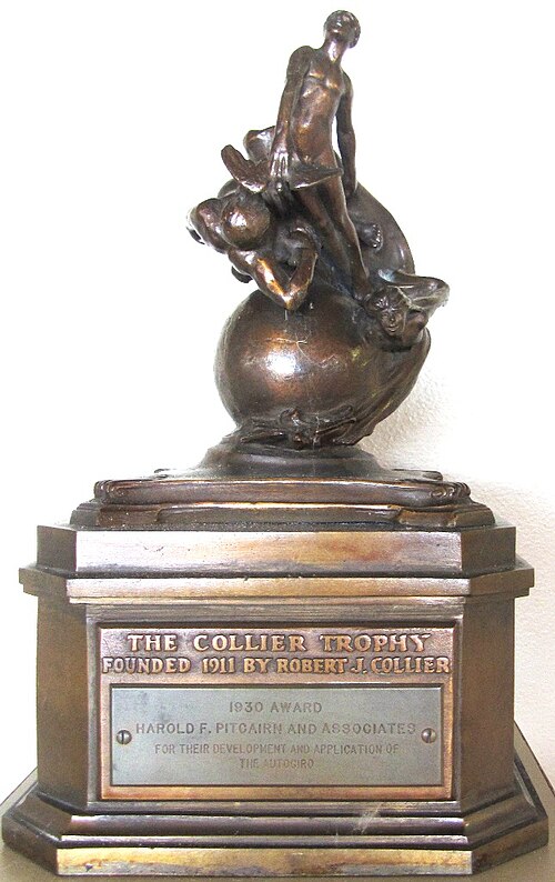 1930 Collier Trophy for Pitcairn's autogyro