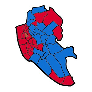 Ergebnis der Wahlen zum Stadtrat von Liverpool 1953 map.jpg